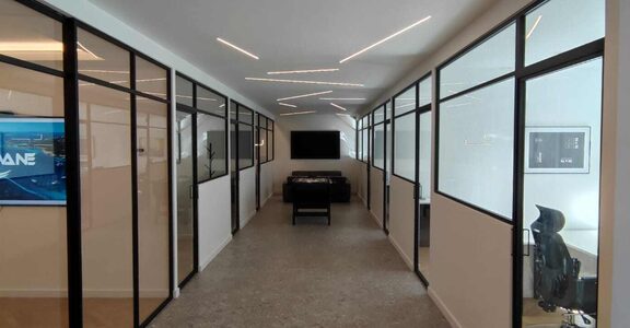 Verrière et cloison de bureau